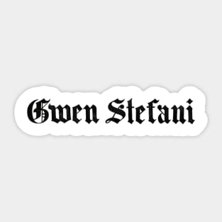 Gwen  Stefani logo's Sticker